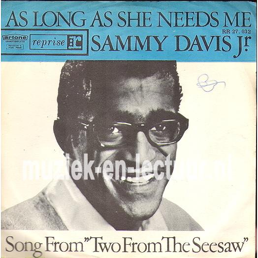 As long as she needs me - Song from two for the seesaw