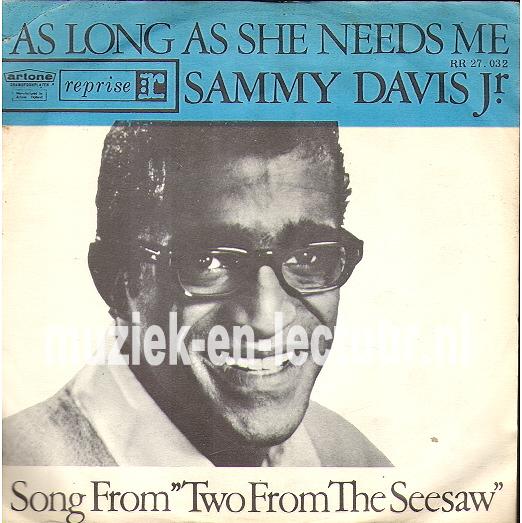 As long as she needs me - Song from two for the seesaw