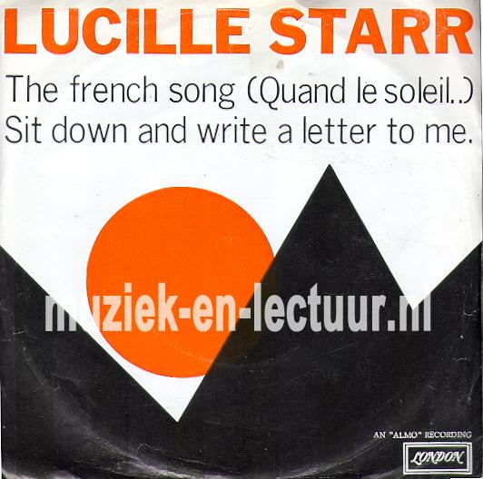 The French song - Sit down and write a letter to me