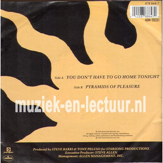 You don't have to go home tonight - Pyramids of pleasure You don't have to go home tonight - Pyramids of pleasure