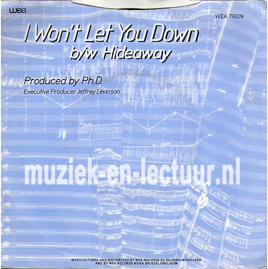 I won't let you down - Hideaway