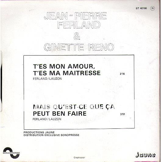 T'es mon amour, t'es ma maitresse - Mais quést ce que ca peut ben faire T'es mon amour, t'es ma maitresse - Mais quést ce que ca peut ben faire