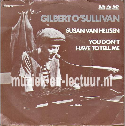 Susan van Heusen - You don't have to tell me