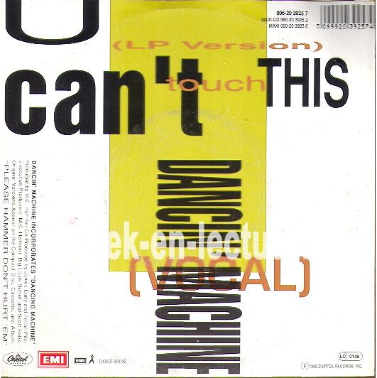 You can't touch this - Dancin' machine