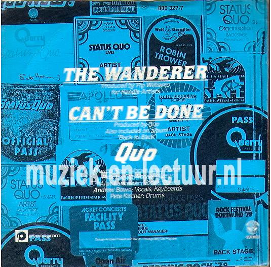 The wanderer - Can't be done