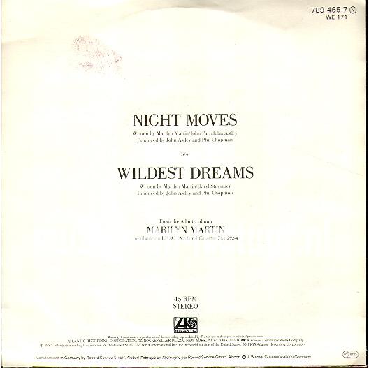 Night moves - Wildest dreams