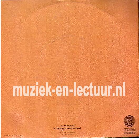 That's all - Taking it all too hard