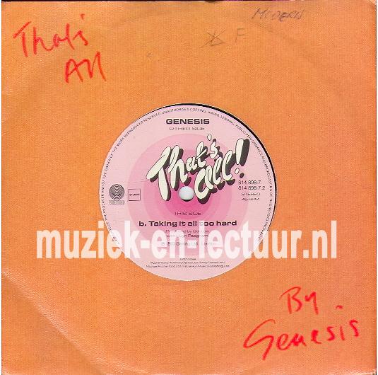 That's all - Taking it all too hard That's all - Taking it all too hard